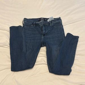 Hollister high rise skinny blue jeans